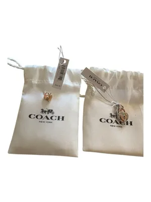 Coach Padlock Heart Charm and Earrings Set One Size thumbnail 4