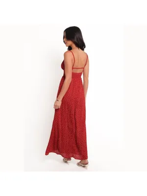 Petal and Pup Ariadine midi dress in Red Size Small NWT thumbnail 2