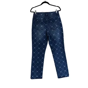 NWT Juicy Couture Venice Crown-Print Straight Jeans thumbnail 8