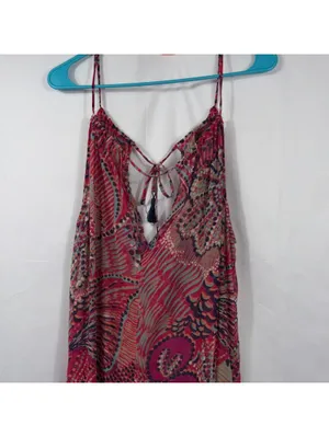 Tommy Bahama Carnival Lights Chiffon Maxi Dress Size Medium NWT thumbnail 2