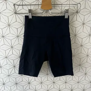 Lululemon Navy Blue Spandex Bike Short 6” thumbnail 3