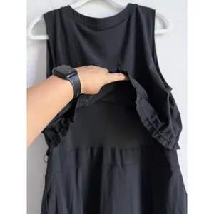 Lou & Grey‎ Wanderweave Active Pocket Dress Women's XL Black Sleeveless Casual thumbnail 12