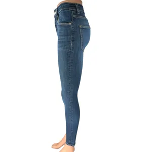 Zara Women's Blue High Waisted Medium Wash Stretch Skinny Denim Jeans Size 2 thumbnail 2