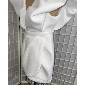 Bibi Bridal Shower White Dress Puff Icon Bride‎ Bachelorette Reception Dress XL thumbnail 5
