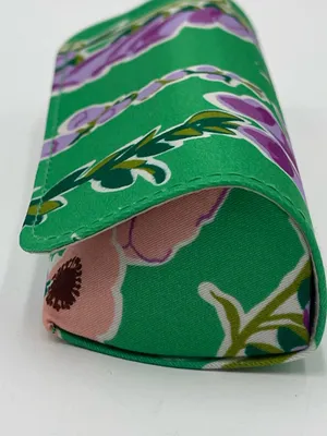 Vera Bradley Eyeglass Case Foxglove Fields Green Pattern Reading Sunglasses thumbnail 8