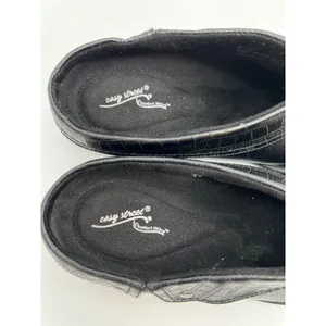 EASY‎ STREET Comfort Wave Mules Women 8.5 M Black Croc Trim Slip On Clogs 4047 thumbnail 4