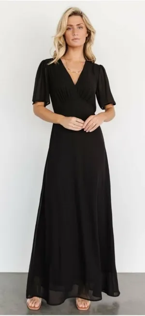 Baltic Born Esti Black Maxi Dress XL NEW thumbnail 1