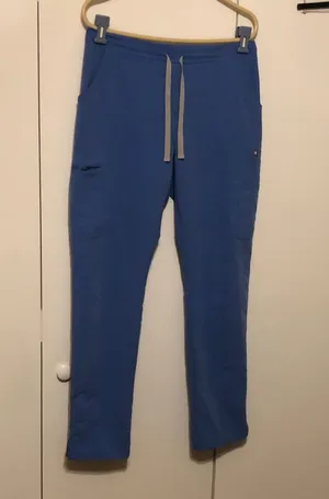 Figs Yola Skinny Scrub Pants Women’s Size Small Ceil Blue Color thumbnail 1
