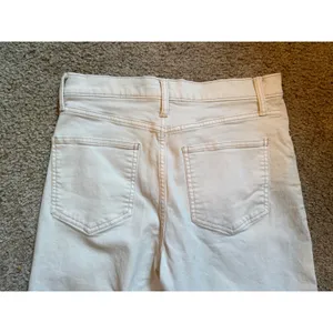 Gap 1969 Denim Womens High Rise Wide Leg Jeans Off White Cream‎ Size 8/29 thumbnail 5