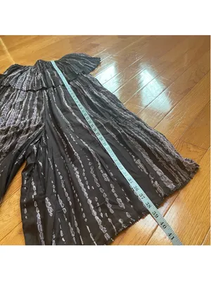 Free People Summer Vibes Tie Dye strapless Jumpsuit wide leg cropped pants Sz S thumbnail 7