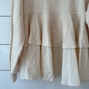 ZARA Peanuts Snoopy Cream Hoodie Sz M thumbnail 10