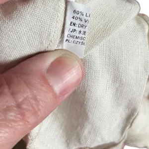 Moon River Polka Dot Midi dress SIZE MEDIUM Cream/brown Linen Blend thumbnail 11