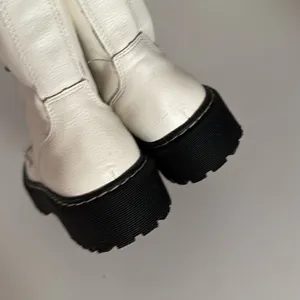 Sincerely Jules Womens White Combat Boots EUC White Size 6 thumbnail 5