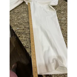 Talbots White Wide Leg Pants Crested Buttons Size 16P Coin Pockets‎ Nautical thumbnail 8