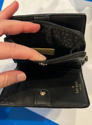 Kate Spade Black Wallet Leather thumbnail 6