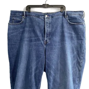 Old Navy Extra High Rise Sky Hi Straight Jeans Button‎ Fly Denim Plus Size 28 thumbnail 2