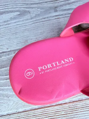 Nwt Portland Boot Company Pink Fisherman Platform Sandals shoes size 9 thumbnail 5