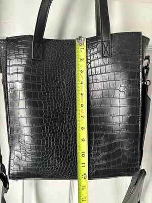 Claudia Canova moc croc-Embossed shoulder bag crossbody strap tote removal pouch thumbnail 9