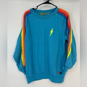 Aviator Nation Blue Sweatshirt with Lightning Bolt thumbnail 3