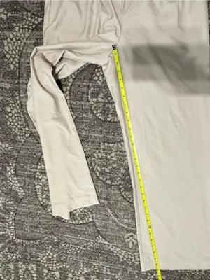 Commense NWT Women’s Sz M Light Beige Wide Leg High Waist Pleated Pants Trousers thumbnail 9