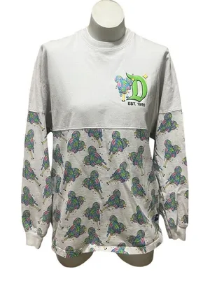 Disney Eats Mickey Mouse Lollipop Spirit Jersey Womens M Long Sleeve Tee thumbnail 1