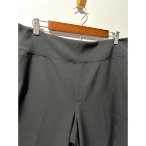 Athleta Black Wide Leg Cropped Pants Women's Size‎ 16 Elastic Waist thumbnail 5