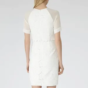 Reiss White Rosette Printed Calla Dress NWT thumbnail 2