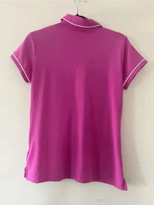 Adidas Pink Golf Polo Shirt Medium Tenniscore Country Club Sporty Athletic thumbnail 5