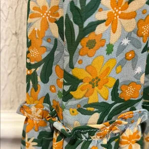 Lush Tropical Floral Spaghetti Strap Dress size small thumbnail 7
