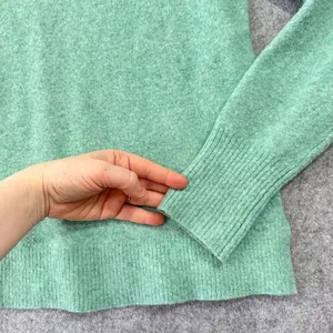 J. Crew Mint Green Wool Blend Extra-Soft Crewneck Sweater Minimalist Size Medium thumbnail 4