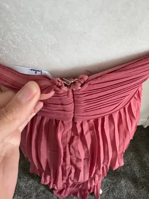 Lulus Seriously Sensational Dusty Rose Strapless Tiered Pleated Maxi Dress Size Small thumbnail 5