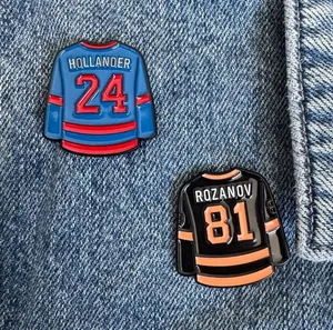 Hollander and Rozanov Hockey Jersey Enamel Pin thumbnail 1