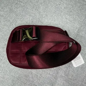 Lululemon Everywhere Belt Bag Quilted Velour Wine Berry Velvet Crossbody Bag NWT thumbnail 9