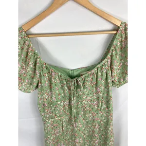 Altar'd State Floral Print Off Shoulder Dress Green Size Large thumbnail 4