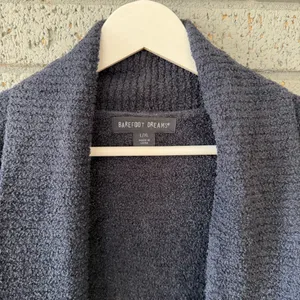 Barefoot Dreams Bamboo Chic Lite Circle Cardigan Size L/XL Blue Style 452 Cozy thumbnail 4