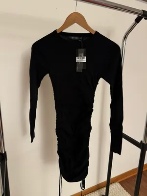 Black Dress With Side Cinches thumbnail 2