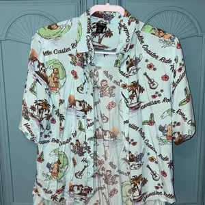 Lilo & Stich NWOT project piece Hawaiian shirt- S/M thumbnail 1