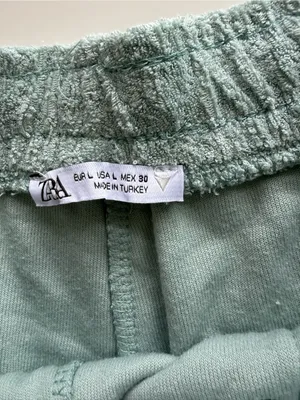 Zara Terry Cloth Hi-Rise Shorts Size Large thumbnail 4