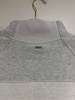 Prana Dessau Wool Blend Colorblock Stripe Mock Neck Sweater Gray Grey Size XL thumbnail 9