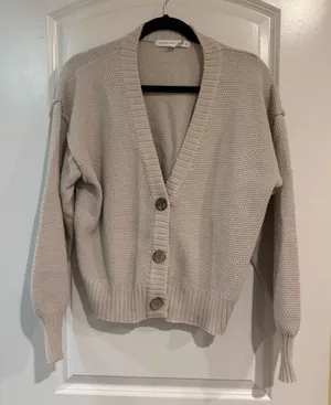 Altar'd State Beige Cardigan thumbnail 1