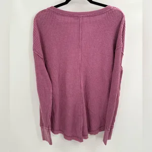 Altar’d state purple thermal long sleeve everyday casual t-shirt size small NWT thumbnail 4