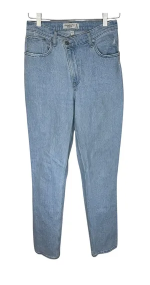 Abercrombie & Fitch The ‘90s Straight Ultra High Rise Jeans Size 27 thumbnail 1