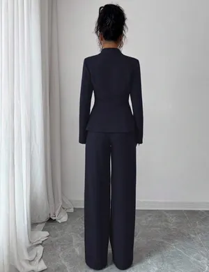Navy blue suit set thumbnail 3