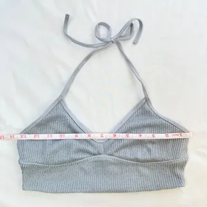 Aerie Real Obsessed Halter Bralette - Metallic/Silver - S thumbnail 16