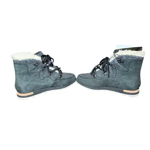 NWT Sorel Women's Winter Boots Grey Wool‎ Waterproof Insulated Cozy Snow Size 6 thumbnail 2
