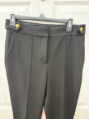 Express size 8 reg black ponte straight leg pants thumbnail 3