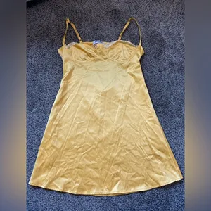 Europa Yellow Slip Dress thumbnail 1