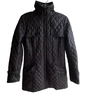 Tumi Women's Black XS Quilted Primaloft Mid-length Full Zip Packable Coat thumbnail 1