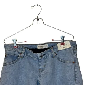 Abercrombie & Fitch Womens Short Jeans The Dad Maternity Denim Blue 25/0 NWT thumbnail 2