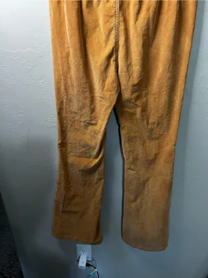We The Free People Jayde Corduroy Flare High Rise Ginger Spice Yellow Pants thumbnail 7